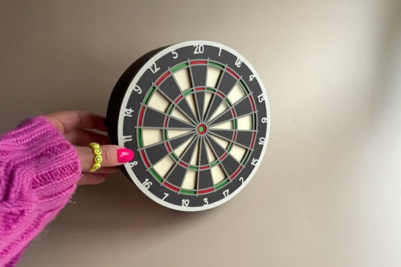 3D Dartboard Gift Box SVG Layered Lid