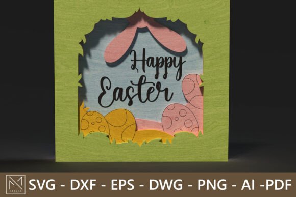 3D Layered Easter Paper Cut