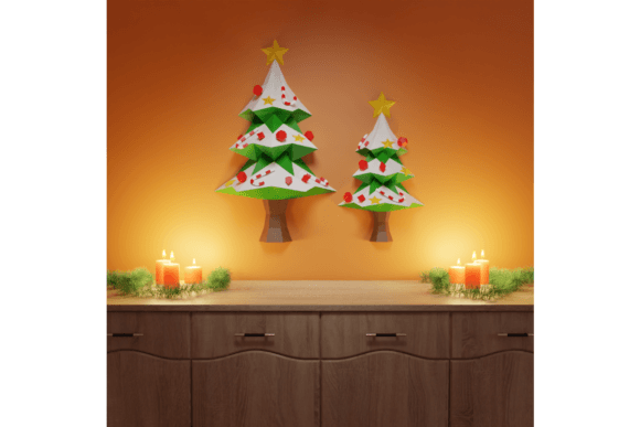 3D Papercraft Hanging Christmas Tree
