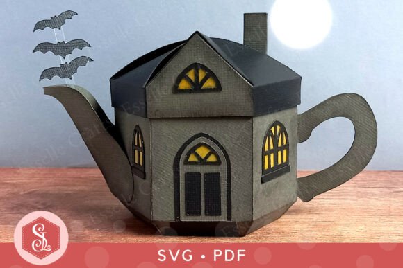 Halloween 3D SVG: Haunted House Teapot Review