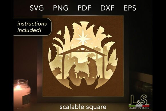 Review: 3D SVG Nativity for Shadow Boxes & Sales