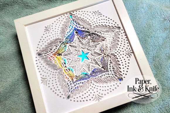 Star 3D SVG Papercut Shadowbox for Crafts and Graphics
