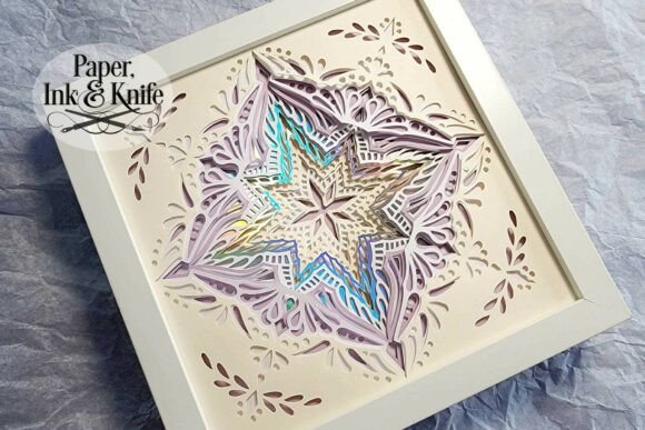 Star Victorian Shadowbox 3D SVG